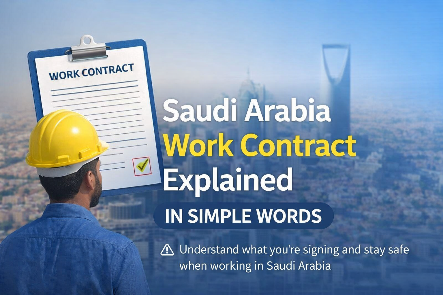 Saudi Arabia Work Contract Explained in Simple Words