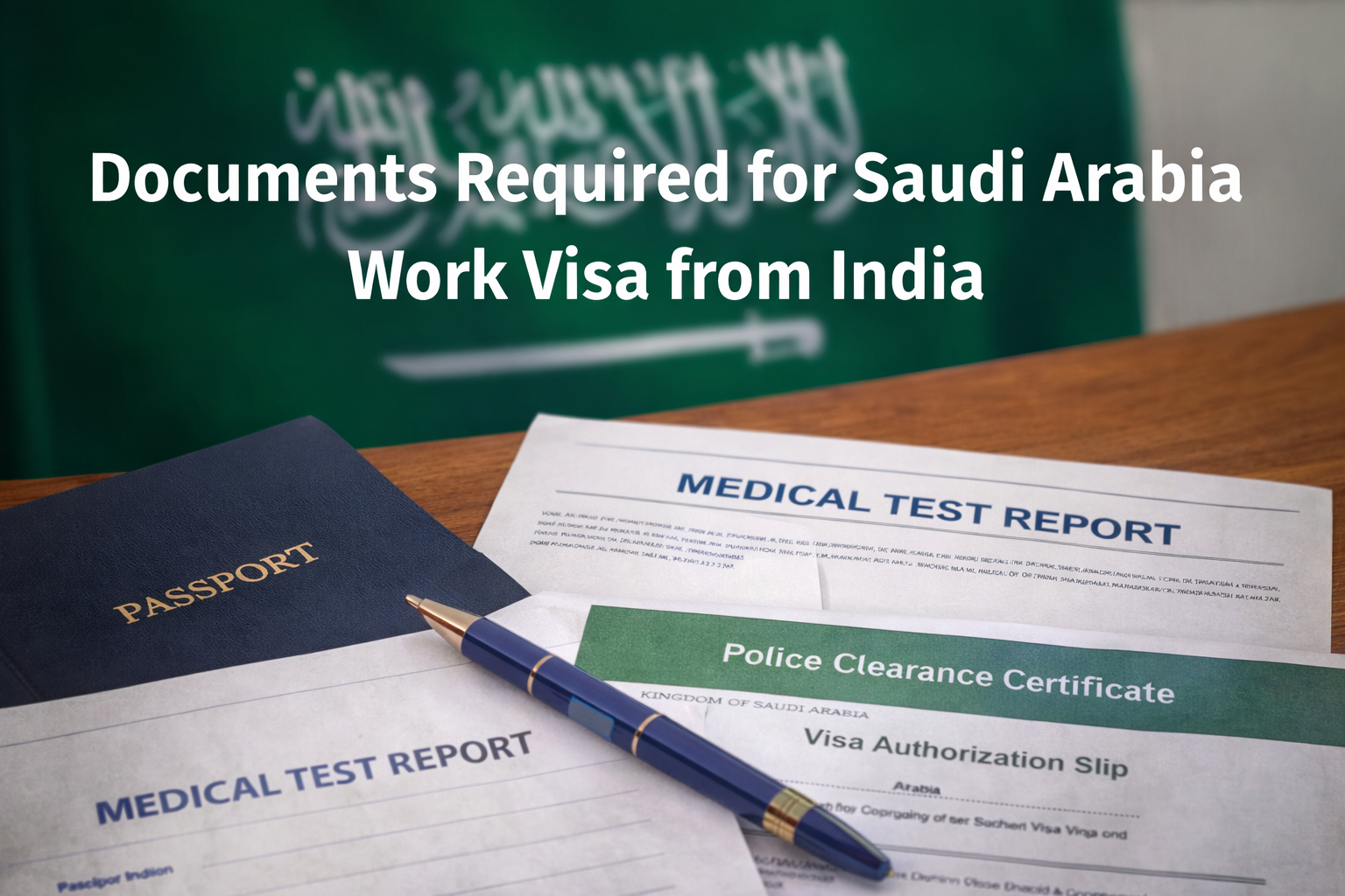 Documents required for Saudi Arabia work visa from India
